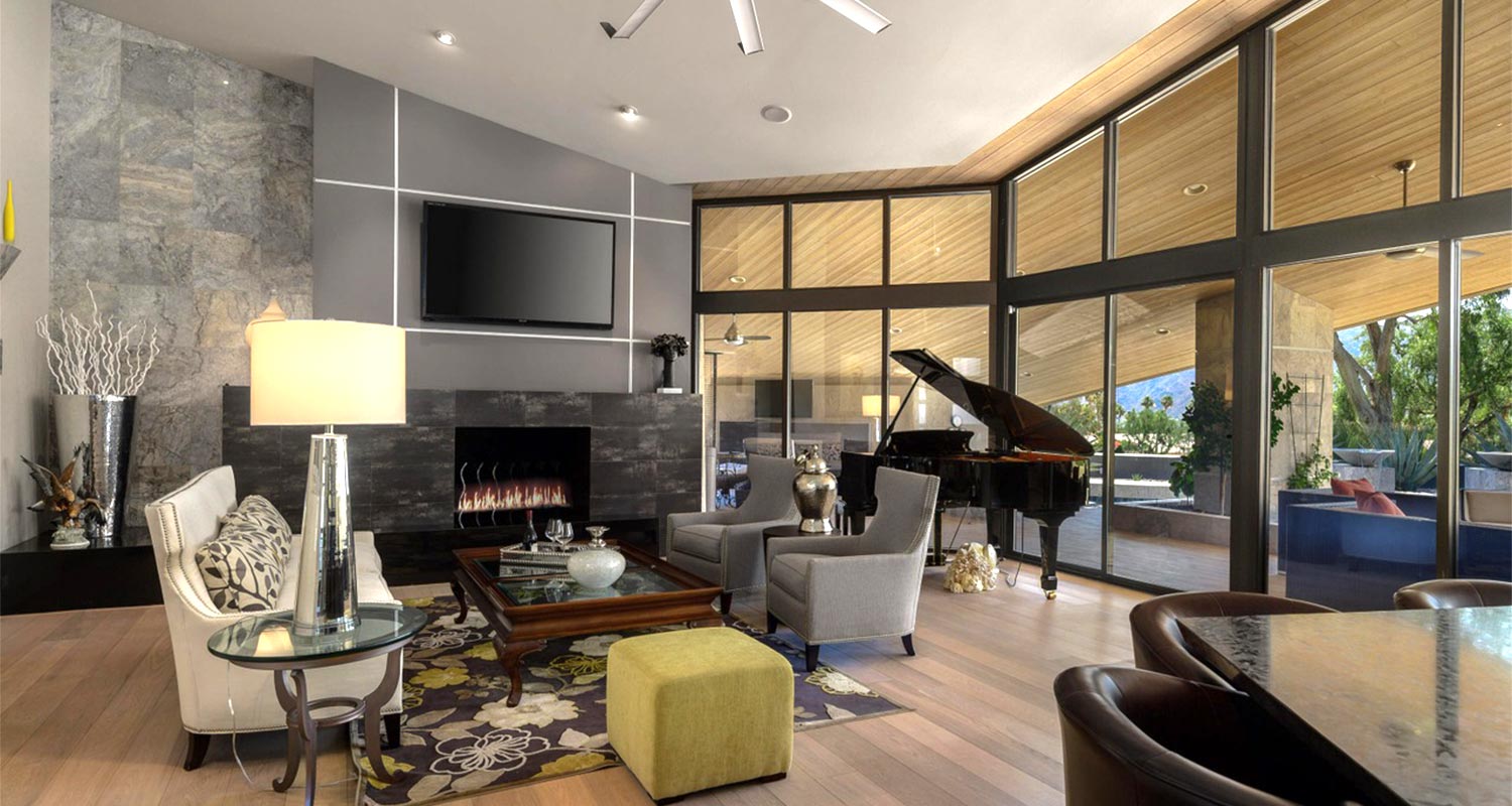 Beautiful custom home living room